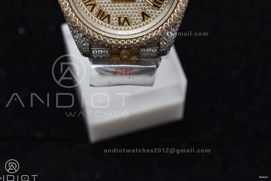 Gold Best Roman 41mm Diamond Version TWD 2 Dial DateJust Yellow Tone 0326